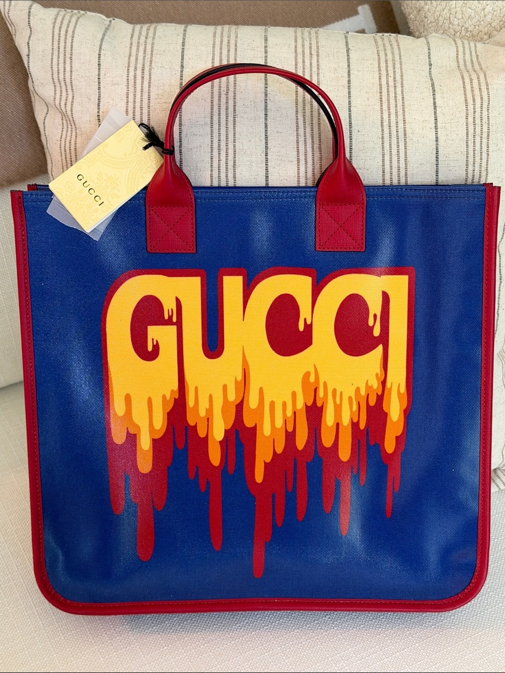 Gucci Melting Logo Tote Bag NEW NWT